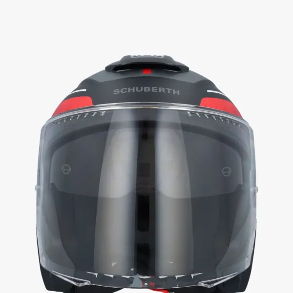 Schuberth J2 Sigma Black/Red 183> Helmen Met Zonnevizier|Bluetooth Helmen