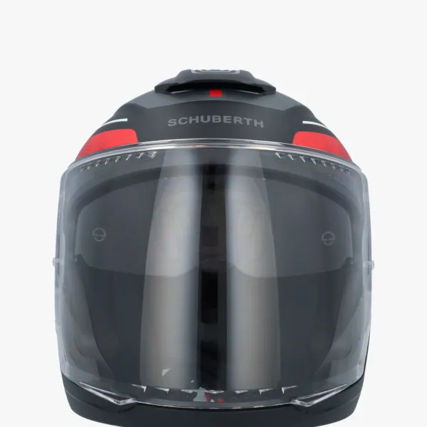 Schuberth J2 Sigma Black/Red 183> Helmen Met Zonnevizier|Bluetooth Helmen