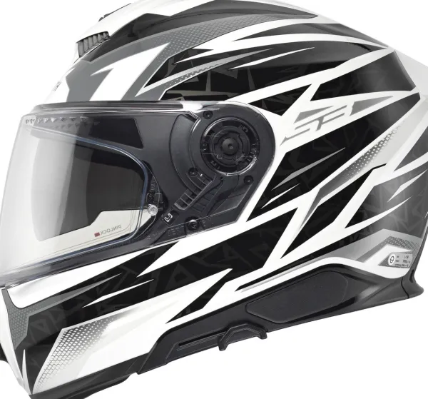 Schuberth S3 Thunder Black/White 218> Integraalhelmen|Helmen Met Zonnevizier
