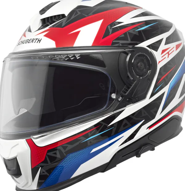 Schuberth S3 Thunder Blue/Red 532> Integraalhelmen|Helmen Met Zonnevizier