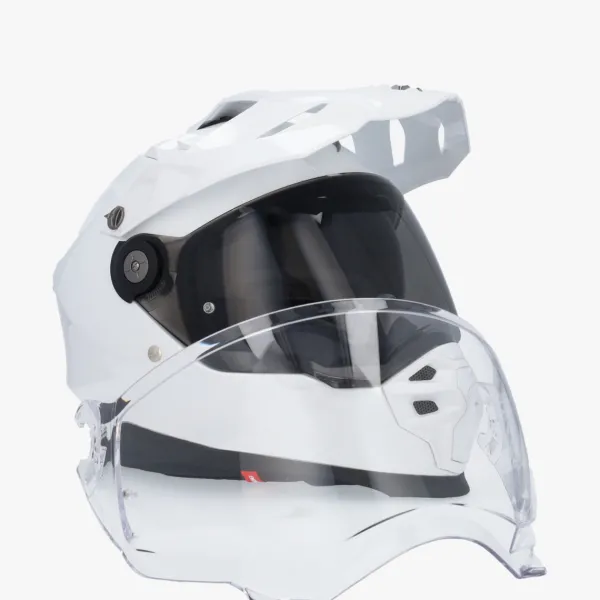 Scorpion ADF-9000 AIR Solid Pearl White> Adventure Helmen|Integraalhelmen