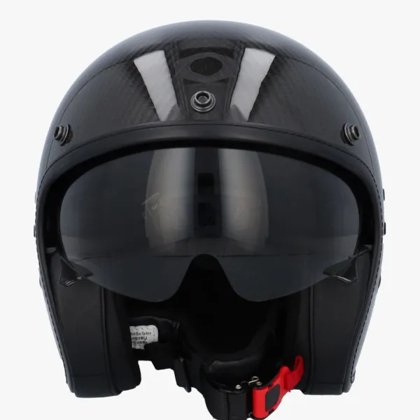 Scorpion Belfast Carbon EVO Solid Black>DAMES Carbon Helmen|Jethelmen