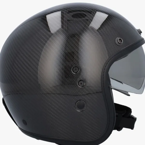 Scorpion Belfast Carbon EVO Solid Black>DAMES Carbon Helmen|Jethelmen