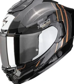 Scorpion EXO-1500 AIR Carbon Zity Black/Copper> Integraalhelmen|Helmen Met Zonnevizier