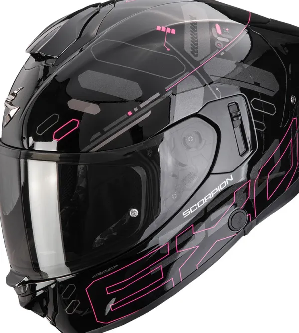 Scorpion EXO-530 AIR Fond Black/Pink> Integraalhelmen|Helmen Met Zonnevizier