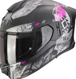 Scorpion EXO-530 AIR Hadji Matt Black/Pink> Integraalhelmen|Helmen Met Zonnevizier
