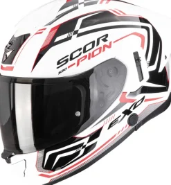 Scorpion EXO-530 AIR Slope White/Black/Red> Integraalhelmen|Helmen Met Zonnevizier