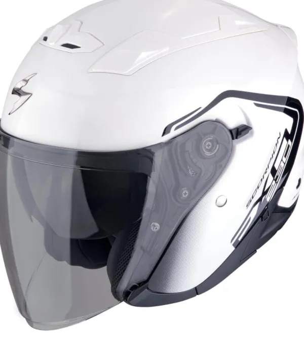 Scorpion EXO-230 CIT-E White/Black> Jethelmen|Helmen Met Zonnevizier
