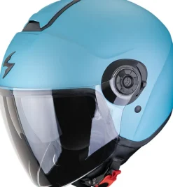 Scorpion EXO-CITY II Solid Matt Celestial Blue>DAMES Jethelmen|Dames Scooterhelmen