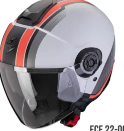 Scorpion EXO-CITY II Vel Matt Grey/Red>DAMES Jethelmen|Dames Scooterhelmen