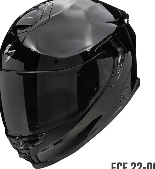 Scorpion EXO-GT SP AIR Solid Metallic Black> Integraalhelmen|Helmen Met Zonnevizier