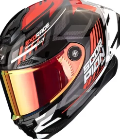 Scorpion EXO-RACE AIR Kobra Black/Red> Integraalhelmen|Helmen Met Zonnevizier