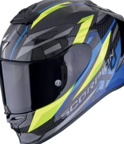 Scorpion EXO-R1 EVO AIR Carbon Runner Black/Blue/Neon Yellow> Integraalhelmen|Carbon Helmen
