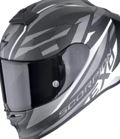 Scorpion EXO-R1 EVO AIR Carbon Runner Matt Black/White> Integraalhelmen|Carbon Helmen