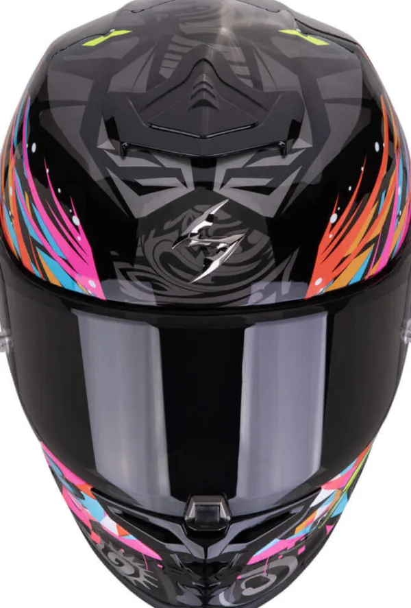 Scorpion EXO-R1 EVO II AIR Savage Black/Blue/Pink> Integraalhelmen|Race Helmen