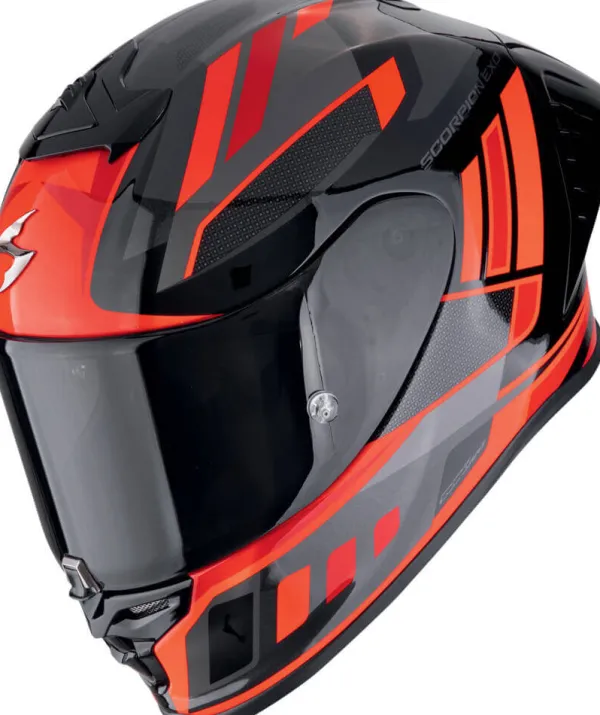 Scorpion EXO-R1 EVO II AIR Vital Black/Silver/Red> Integraalhelmen|Race Helmen