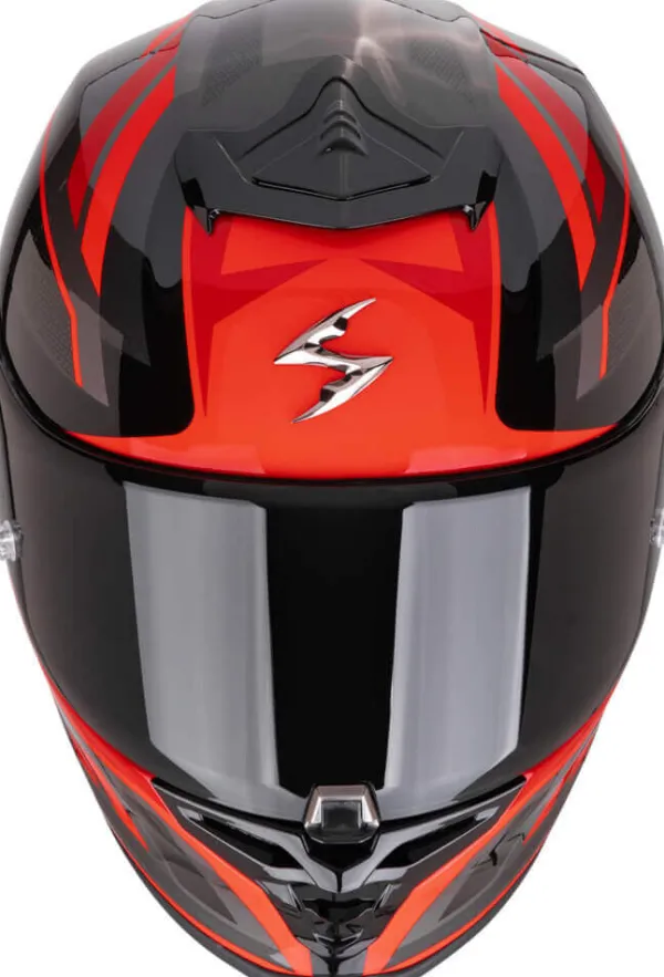 Scorpion EXO-R1 EVO II AIR Vital Black/Silver/Red> Integraalhelmen|Race Helmen