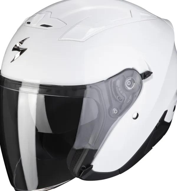 Scorpion EXO-230 Solid White> Jethelmen|Helmen Met Zonnevizier