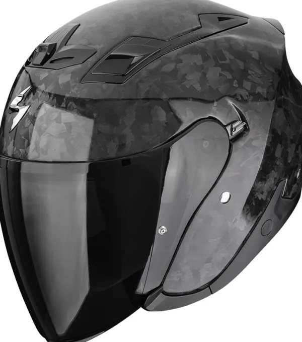 Scorpion EXO-Z1 Carbon Onyx Black> Jethelmen|Helmen Met Zonnevizier