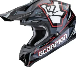 Scorpion VX-16 EVO AIR Lignes Black/Grey/Red> Adventure Helmen|Crosshelmen