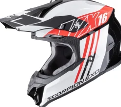 Scorpion VX-16 EVO AIR Lignes Black/Red> Adventure Helmen|Crosshelmen