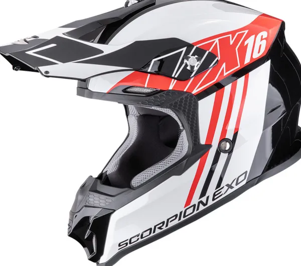 Scorpion VX-16 EVO AIR Lignes Black/Red> Adventure Helmen|Crosshelmen