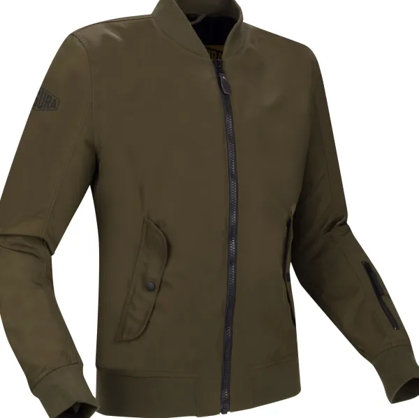 Segura Velvet Vented Motorjas Khaki> Motorjassen
