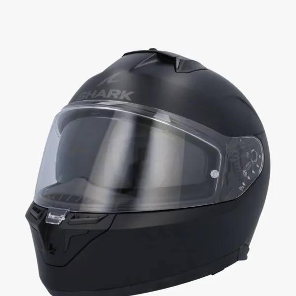 Shark D-Skwal 3 Blank Mat Black//Mat KMA> Integraalhelmen|Helmen Met Zonnevizier