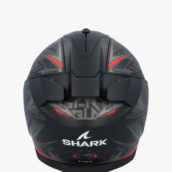Shark D-Skwal 3 Blast-R Mat Black/Anthracite/Red KAR> Integraalhelmen|Helmen Met Zonnevizier