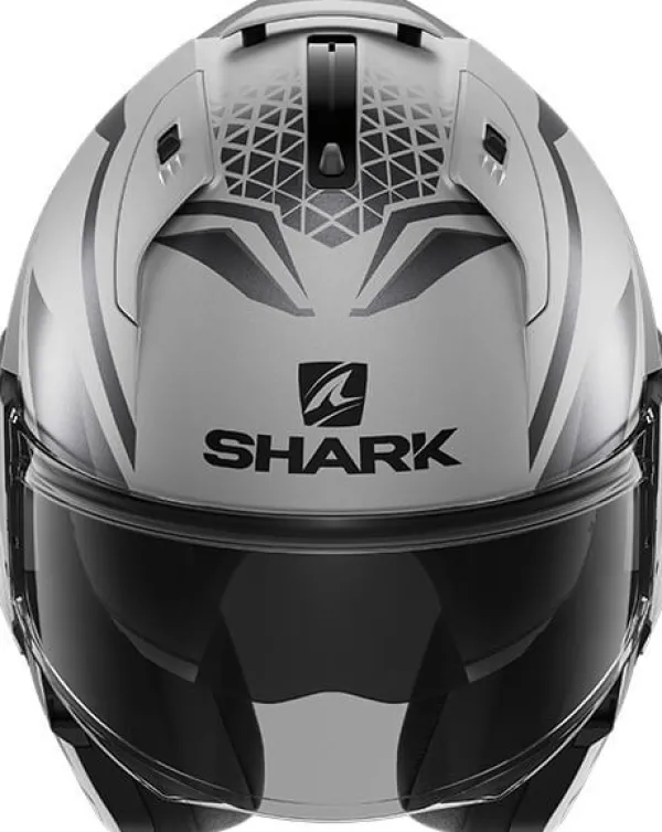 Shark Evo ES Yari Matt Silver/Anthracite/Black SAK> Systeemhelmen