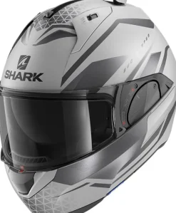 Shark Evo ES Yari Matt Silver/Anthracite/Black SAK> Systeemhelmen