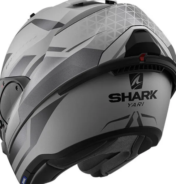 Shark Evo ES Yari Matt Silver/Anthracite/Black SAK> Systeemhelmen