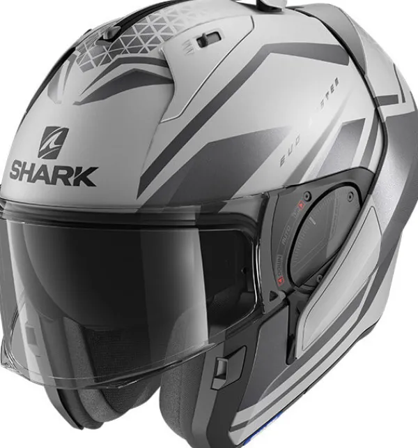 Shark Evo ES Yari Matt Silver/Anthracite/Black SAK> Systeemhelmen