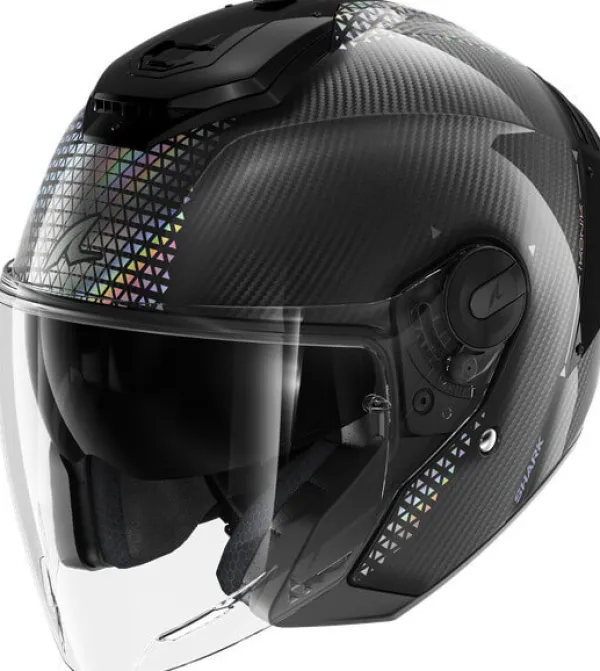Shark RS Jet Carbon Ikonik DID> Helmen Met Zonnevizier|Bluetooth Helmen