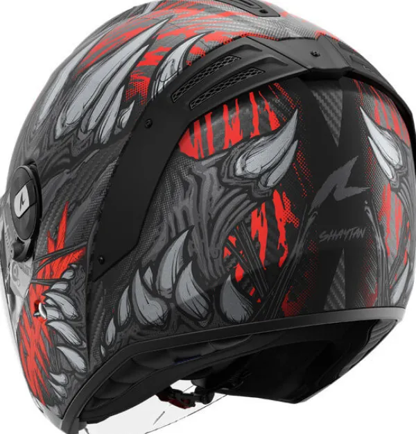 Shark RS Jet Carbon Shaytan Mat KRA> Helmen Met Zonnevizier|Bluetooth Helmen