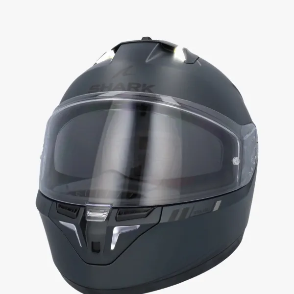 Shark Skwal I3 Blank SP Mat Anthracite/Black/Silver AKS> Integraalhelmen|Helmen Met Zonnevizier