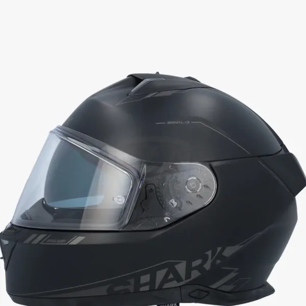 Shark Skwal I3 Blank SP Mat Black/Anthracite/Black KAK> Integraalhelmen|Helmen Met Zonnevizier