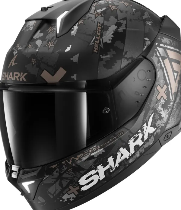 Shark Skwal i3 Hellcat Mat KUA> Integraalhelmen|Helmen Met Zonnevizier