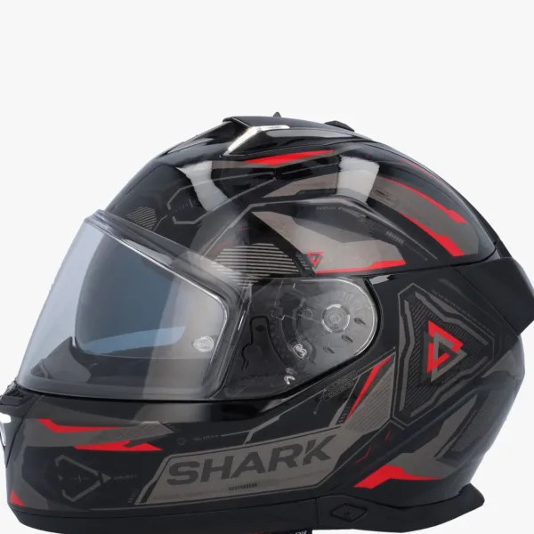 Shark Skwal I3 Linik Black/Anthracite/Red KAR> Integraalhelmen|Helmen Met Zonnevizier