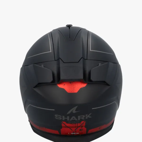 Shark Skwal I3 Rhad Mat Black/Chrom/Red KUR> Integraalhelmen|Helmen Met Zonnevizier