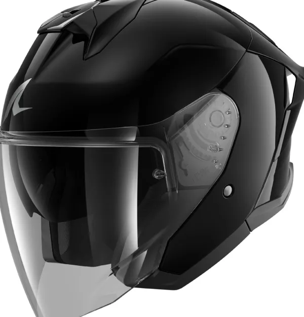 Shark Skwal JET CUP Blank BLK> Jethelmen|Bluetooth Helmen