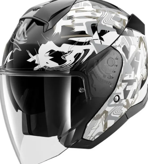 Shark Skwal Jet Pranz KWQ> Jethelmen|Bluetooth Helmen
