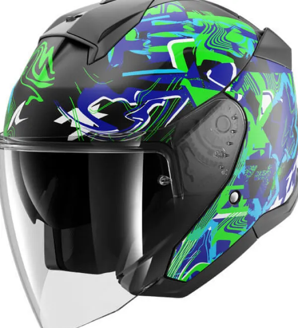 Shark Skwal Jet Pranz Mat KGB> Jethelmen|Bluetooth Helmen