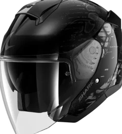 Shark Skwal JET Reptaia KAA> Jethelmen|Bluetooth Helmen