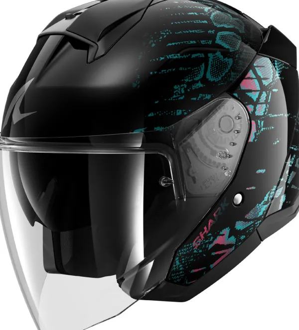 Shark Skwal JET Reptaia KVX> Jethelmen|Bluetooth Helmen