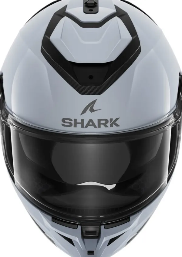Shark Spartan GT Pro Blank Light White Glossy W03> Integraalhelmen|Helmen Met Zonnevizier
