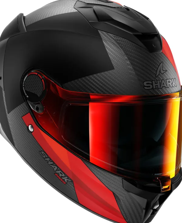 Shark Spartan GT Pro Dokhta Carbon Mat DOA> Helmen Met Zonnevizier|Race Helmen