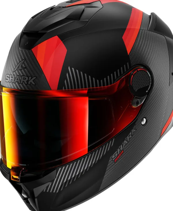 Shark Spartan GT Pro Dokhta Carbon Mat DOA> Helmen Met Zonnevizier|Race Helmen
