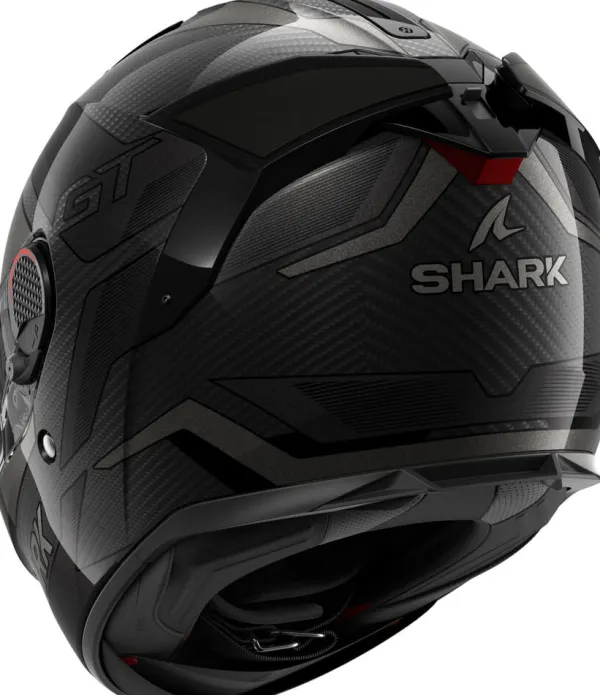 Shark Spartan GT Pro Ritmo Carbon Anthracite Chrome DAU> Helmen Met Zonnevizier|Race Helmen