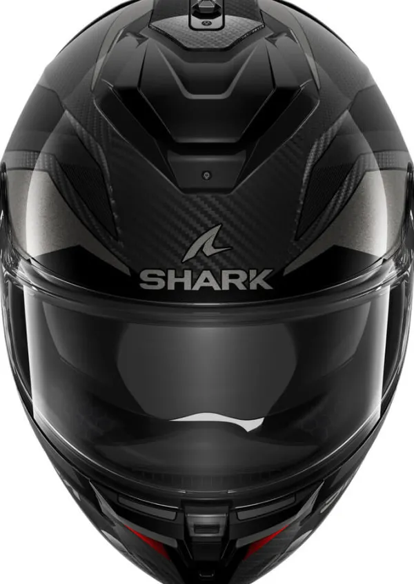 Shark Spartan GT Pro Ritmo Carbon Anthracite Chrome DAU> Helmen Met Zonnevizier|Race Helmen